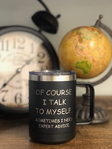 Funny Talk To Myself Coffee Mug - Black