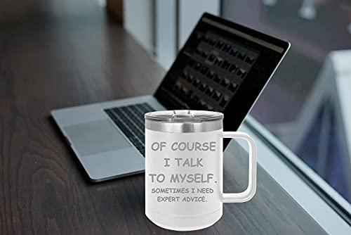 Funny Talk To Myself Coffee Mug - Black