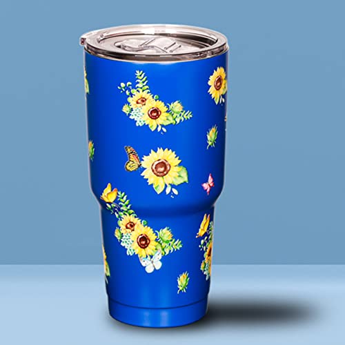 Sunflower Travel Coffee Mug Stainless Steel Reusable