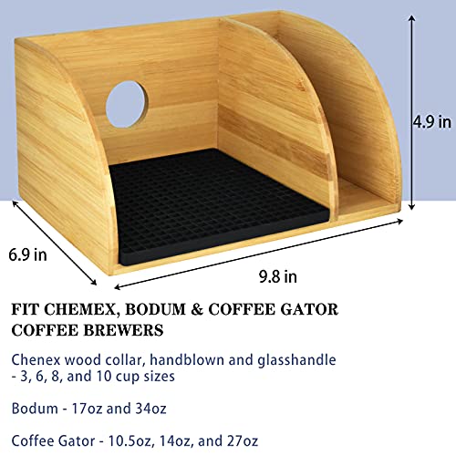 Coffee Organizer Stand for Chemex Coffee Maker