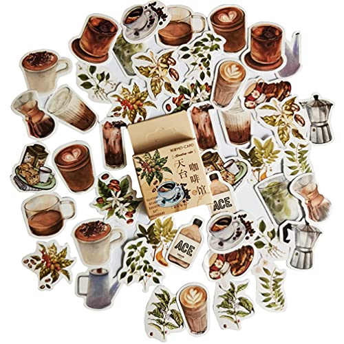 Coffee Drink Sticker Set for Scrapbooking and Crafts