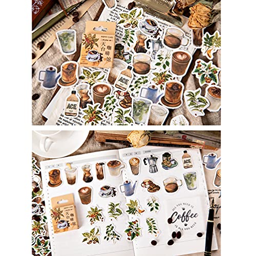 Coffee Drink Sticker Set for Scrapbooking and Crafts
