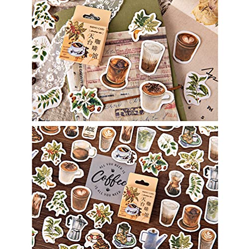 Coffee Drink Sticker Set for Scrapbooking and Crafts