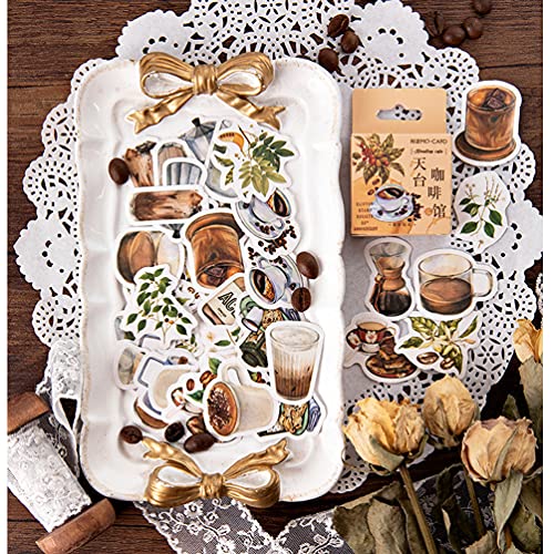 Coffee Drink Sticker Set for Scrapbooking and Crafts