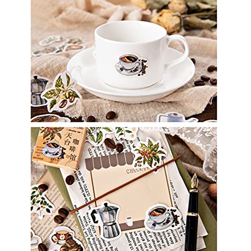 Coffee Drink Sticker Set for Scrapbooking and Crafts