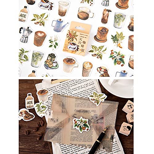 Coffee Drink Sticker Set for Scrapbooking and Crafts