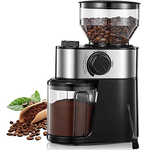 FOHERE Electric Burr Coffee Grinder: 18 Precise Grind Settings