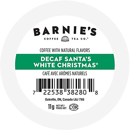 Barnie's DECAF Santa's White Christmas Coffee 24 ct