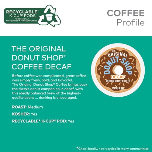 Original Donut Shop Decaf Single-Serve Coffee Pods - 48 Count