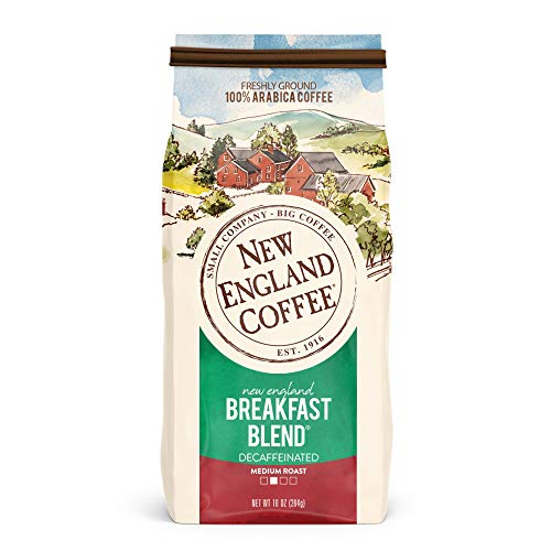 8 oz Bag New England Decaf Breakfast Blend