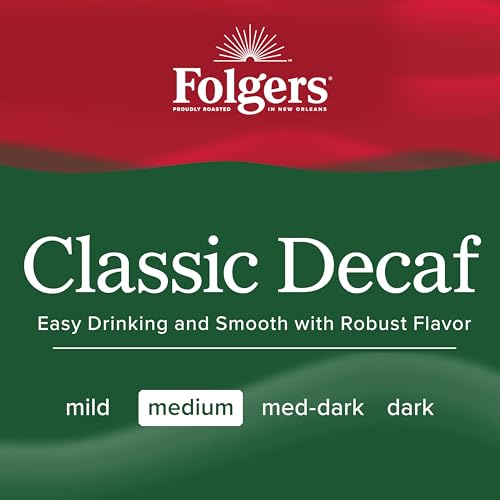 Folgers Classic Decaf Instant Coffee Crystals, 8oz