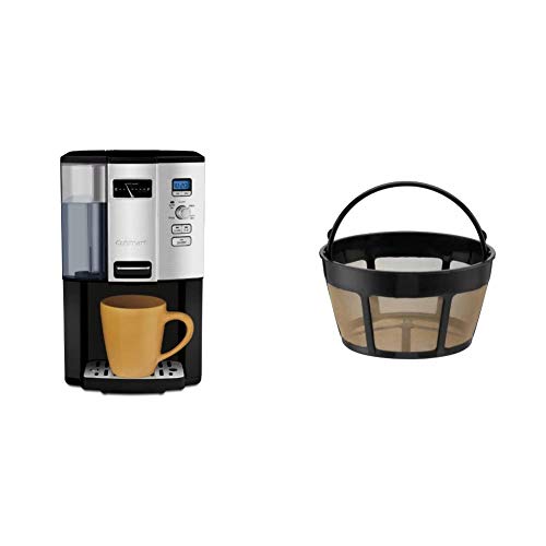 Cuisinart 12 Cup Programmable Coffee Maker + Gold Tone Coffee Filter Set