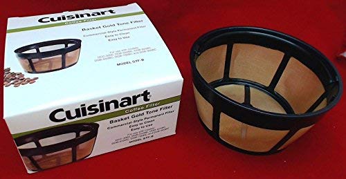 Cuisinart 12 Cup Programmable Coffee Maker + Gold Tone Coffee Filter Set