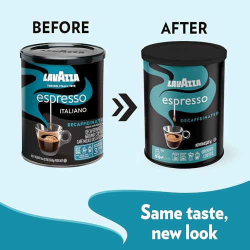 Lavazza Decaffeinato Ground Coffee Blend: Authentic Italian Roast