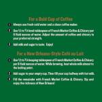 French Market Decaf Coffee & Chicory, 12 oz