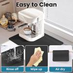 Coffee Bar Mat: Rubber-backed, Absorbent, Fits under Espresso Machine