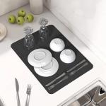 Coffee Bar Mat: Rubber-backed, Absorbent, Fits under Espresso Machine