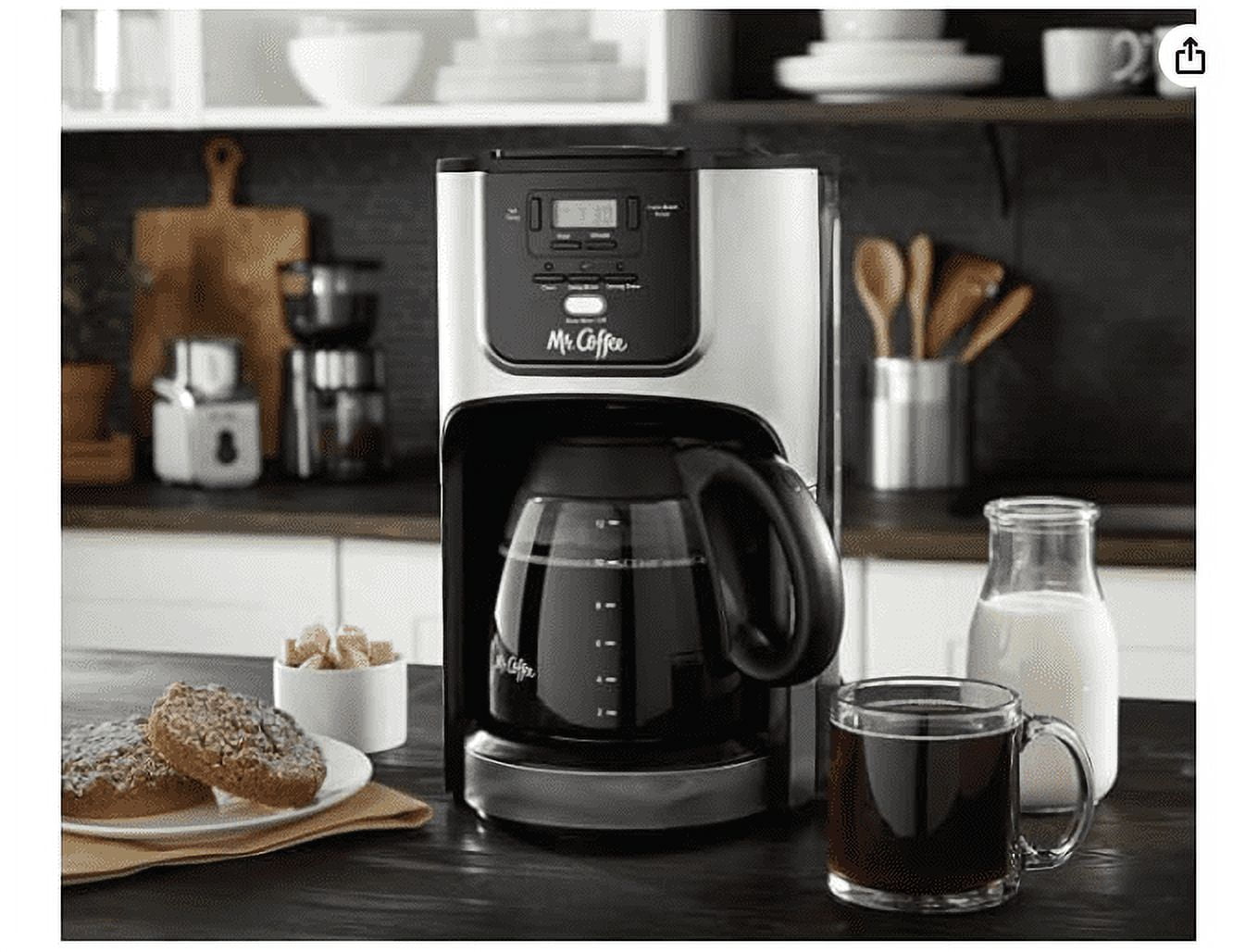 12-Cup Programmable Coffeemaker - Brushed Metallic