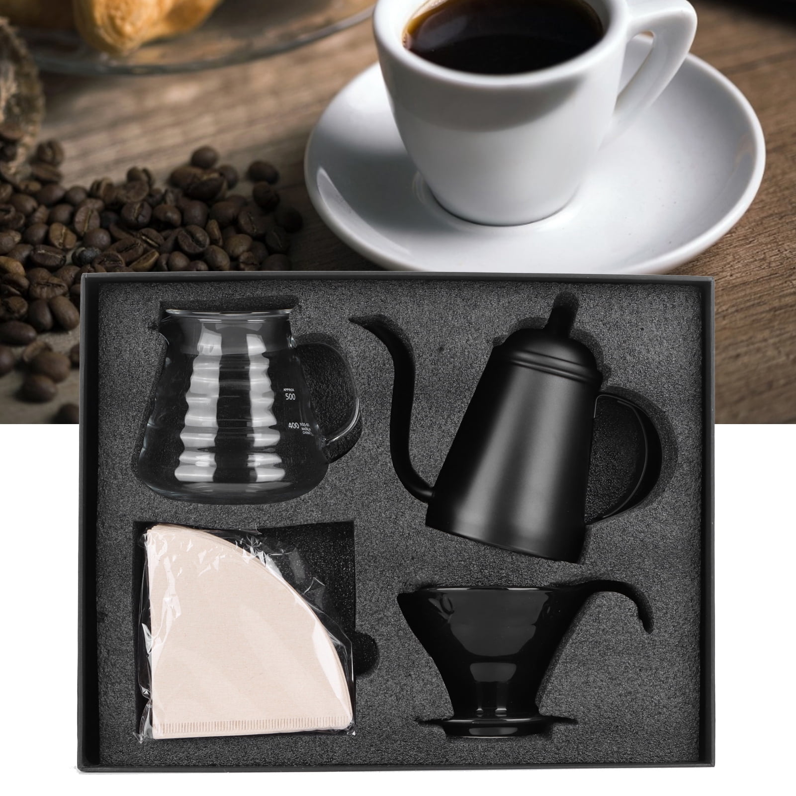 Handmade Stainless Steel Drip Coffee Maker Set