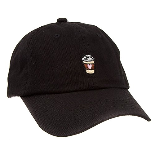Armycrew Coffee Embroidered Baseball Cap - Black