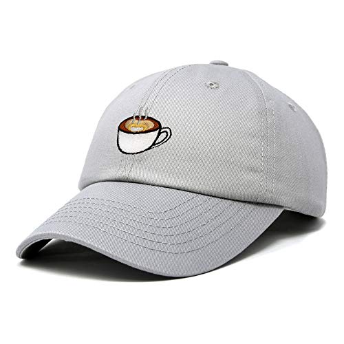 Cappuccino Hat: Gray Women's Coffee Cup Baseball Cap