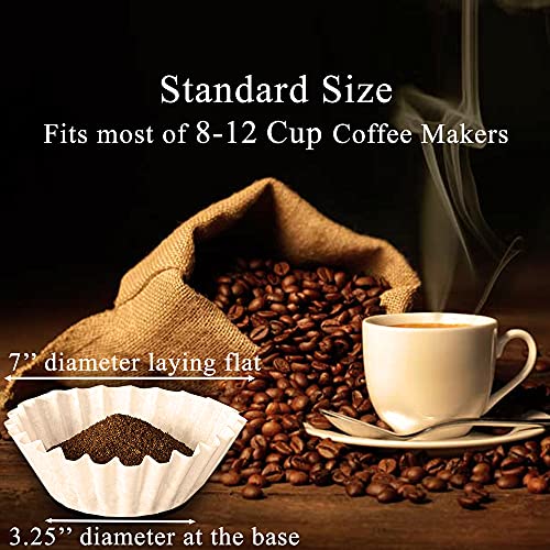 Basket Coffee Filters, 8-12 Cup, 300/Pack