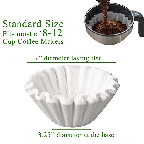 Basket Coffee Filters, 8-12 Cup, 300/Pack