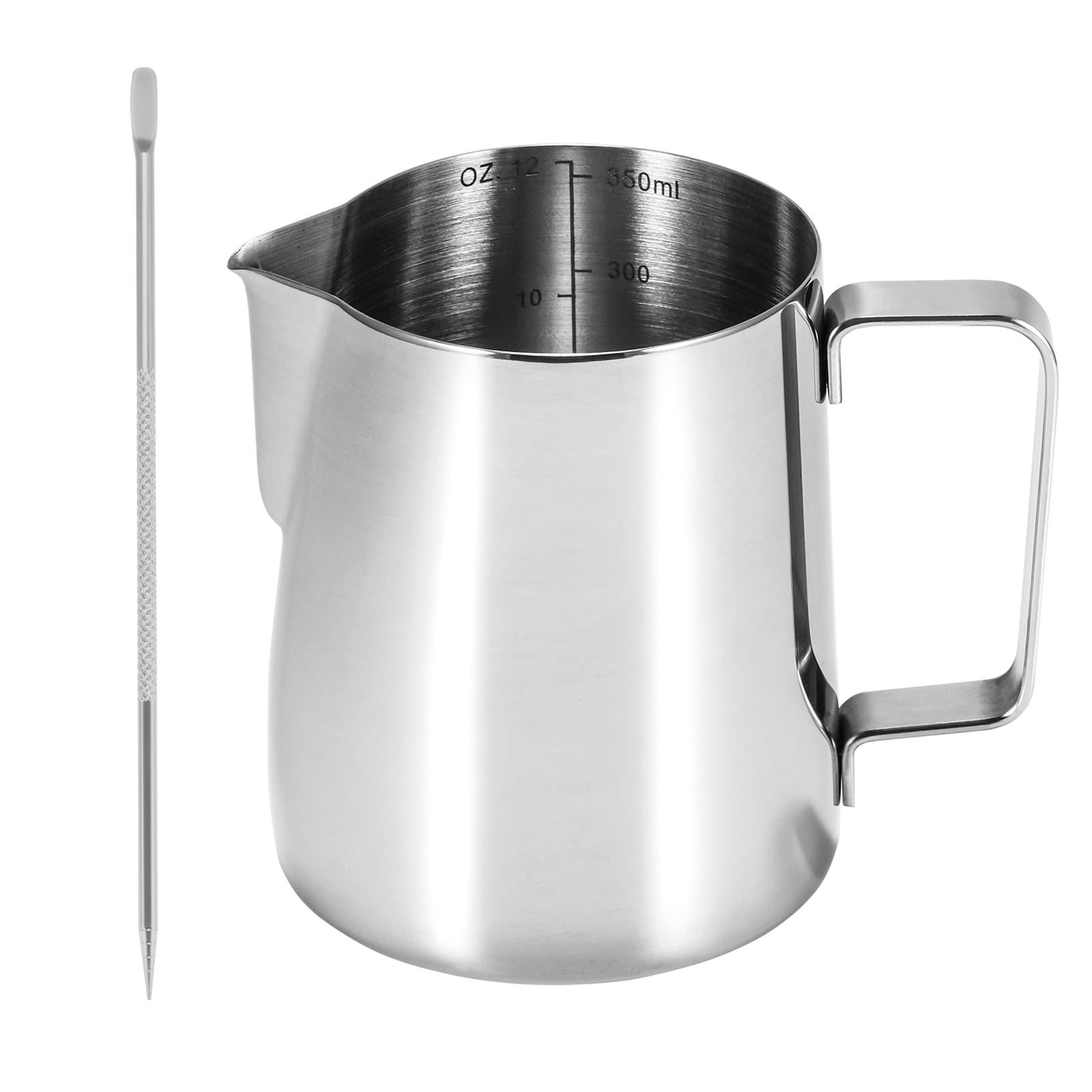 Stainless Steel Milk Frothing Pitcher with Latte Art Pen