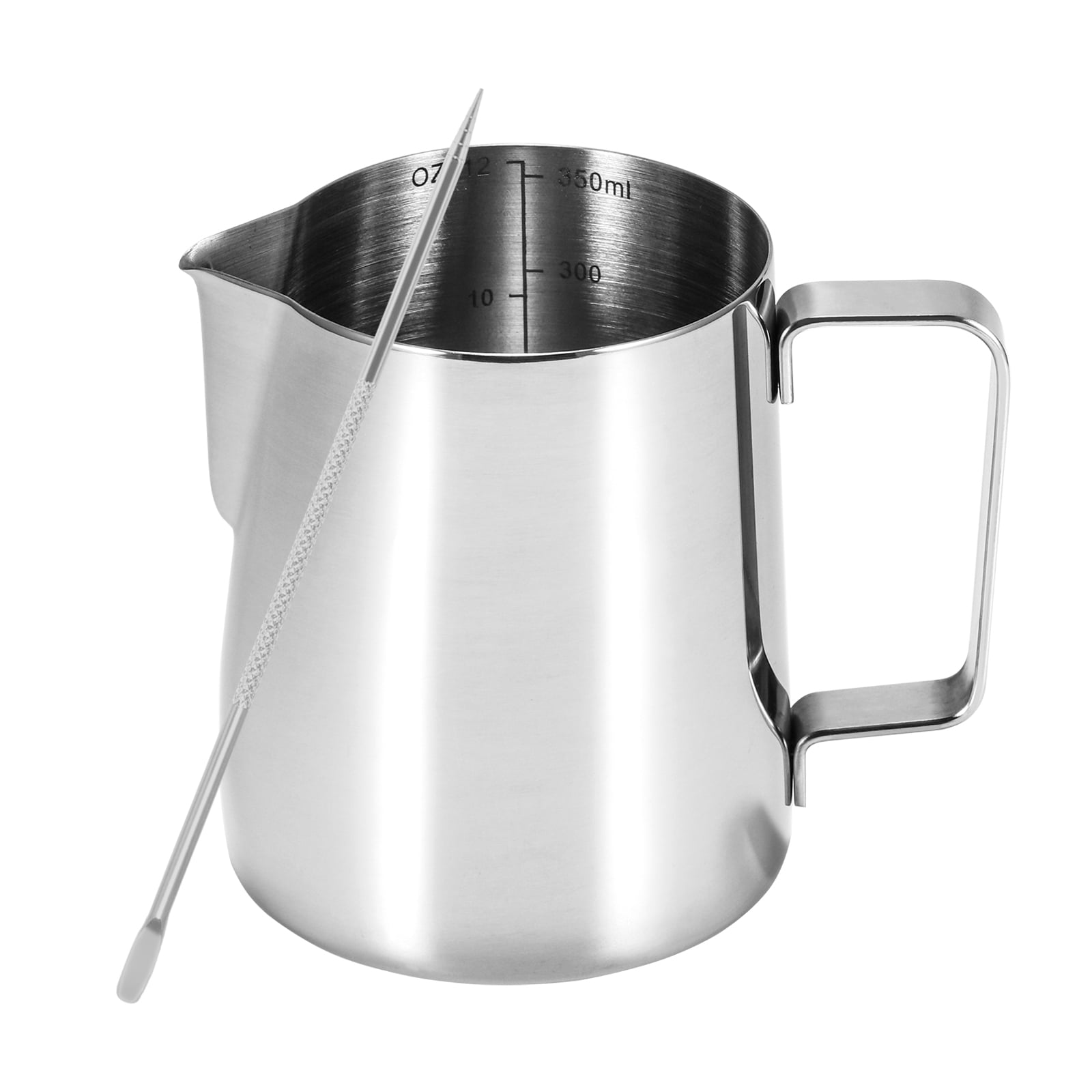 Stainless Steel Milk Frothing Pitcher with Latte Art Pen