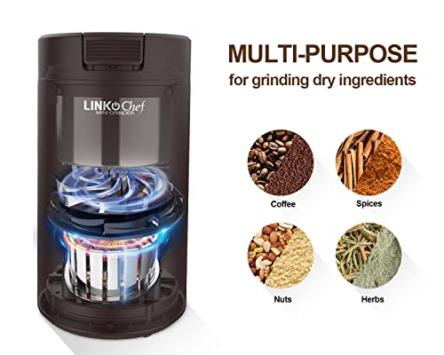 LINKChef Coffee Grinder for Seeds, Nuts, and Herbs