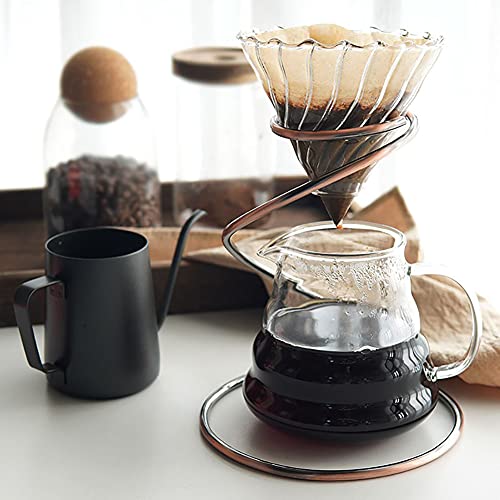 Bronze Pour Over Coffee Maker Set