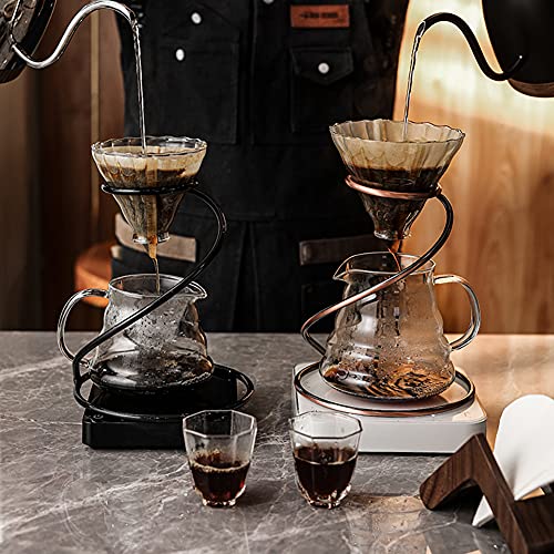 Bronze Pour Over Coffee Maker Set