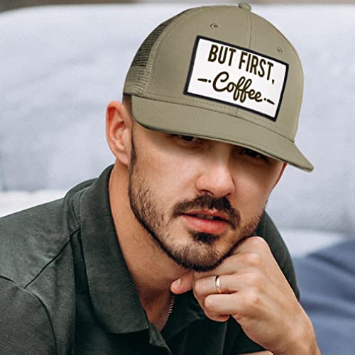 But First Coffee Trucker Hat with Food Humor