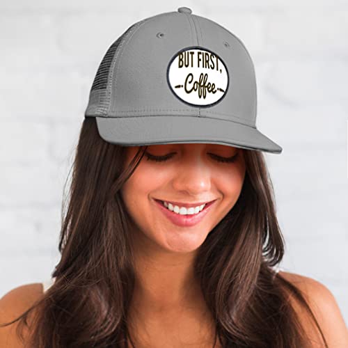 But First Coffee Trucker Hat with Food Humor