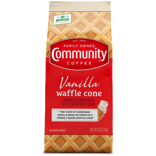 Delicious Vanilla Waffle Cone Coffee, 11oz (1 Pack)