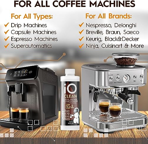 iO CLEAN Coffee Machine Descaler - 4 Uses