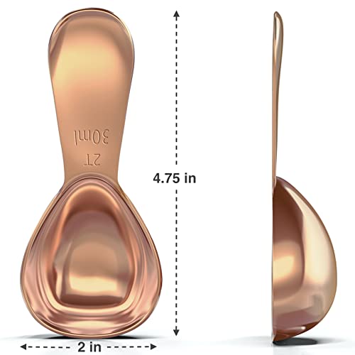 Rose Gold Coffee Scoop Set (2&2 Tablespoon)