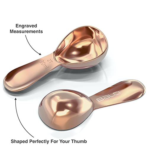 Rose Gold Coffee Scoop Set (2&2 Tablespoon)