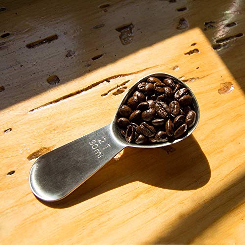 Stainless Steel Coffee Scoop - Perfect Proportion, Ergonomic