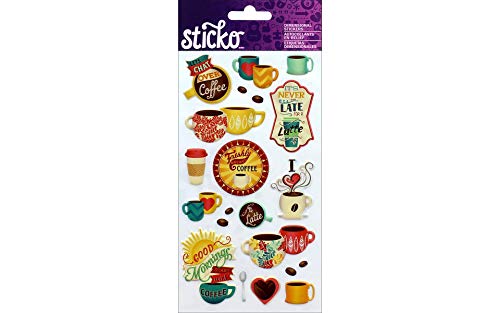 Coffee Themed Sticko Sticker - Lattes & More