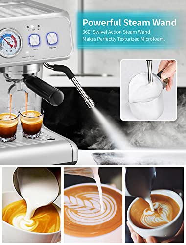 Gevi 20Bar Espresso Machine with Grinder & Steam Wand
