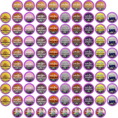 96 Count Flavored Variety Pack, Single Serve Coffee Pods