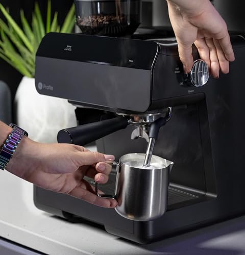 GE Profile Espresso Machine with Steam Frother | Italian-Made