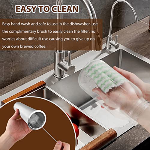 64 Oz Cold Brew Coffee Maker with Stainless Steel Filter