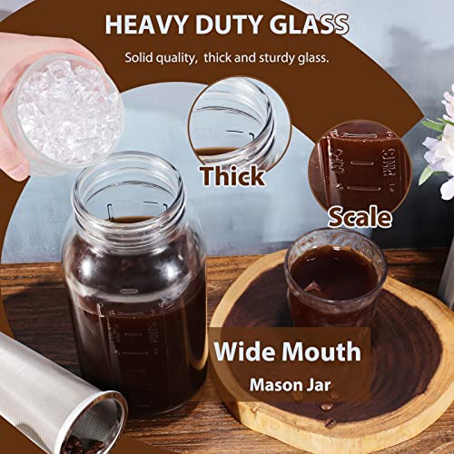 64 Oz Cold Brew Coffee Maker with Stainless Steel Filter