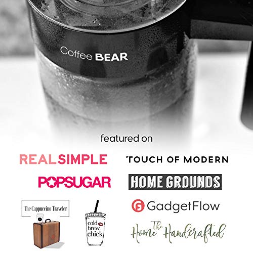 COFFEE BEAR Cold Brew Brewer, Borosilicate Glass, 1.3L