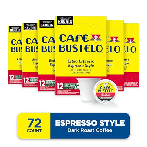 72 Keurig K-Cup Pods of Café Bustelo Dark Roast Coffee
