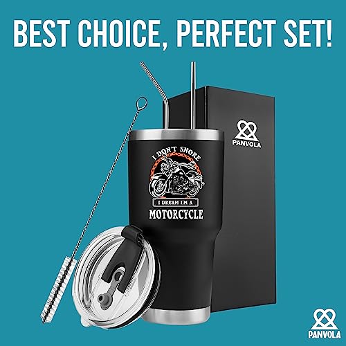 Panvola Dream Motorcycle Tumbler - Snorers' Gift