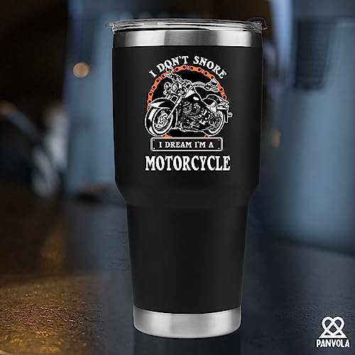 Panvola Dream Motorcycle Tumbler - Snorers' Gift
