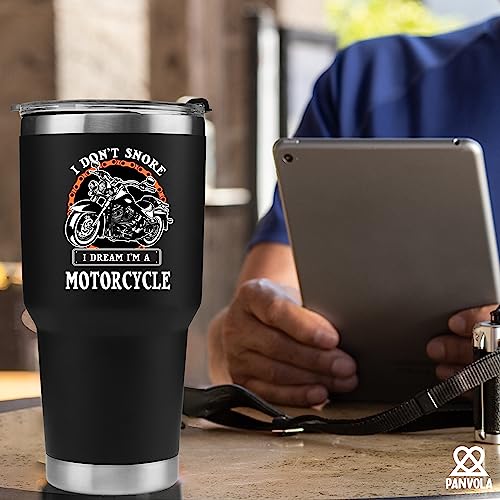 Panvola Dream Motorcycle Tumbler - Snorers' Gift
